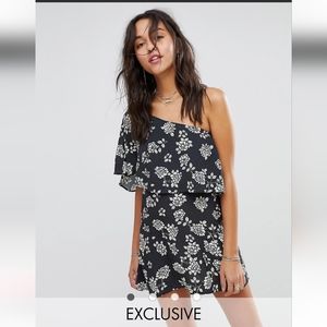 Flynn Skye Exclusive One-Shoulder Floral Mini Dress
